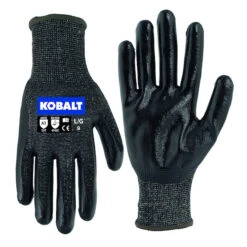 Kobalt Gloves For Men - HPPE - Nitrile Dipped - Large