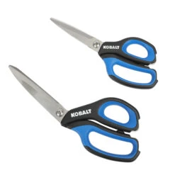 Kobalt 4.7-in Stainless Steel Molded Handle Scissors Kit Of 2 -Kobalt 19225207 L