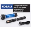 Kobalt Rechargeable - 350Lumens LED Flashlight (Batteries Included) -Kobalt 19225283ea L