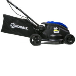 Kobalt 2-in-1 Cordless Push Lawn Mower - 40 V - 16" - Blue/Black -Kobalt 30736986c L