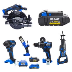 Kobalt XTR 3-Tool Combo Kit - Batteries, Charger And Hard Case Included - Brushless Motor -Kobalt 32165010b L