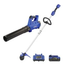 Kobalt 24-Volt Max Cordless Power Equipment Combo Kit With Leaf Blower And String Trimmer With Battery And Charger -Kobalt 45595056 L