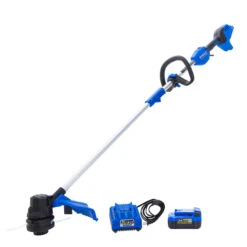 Kobalt 24V Cordless Brushless Electric Motor String Trimmer Set - 4.0 Ah Li-ion Battery Included -Kobalt 45595120 L