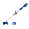 Kobalt 24V Cordless Brushless Electric Motor String Trimmer Set - 4.0 Ah Li-ion Battery Included -Kobalt 45595120c L