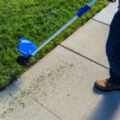 Kobalt 24V Cordless Brushless Electric Motor String Trimmer Set - 4.0 Ah Li-ion Battery Included -Kobalt 45595120e L