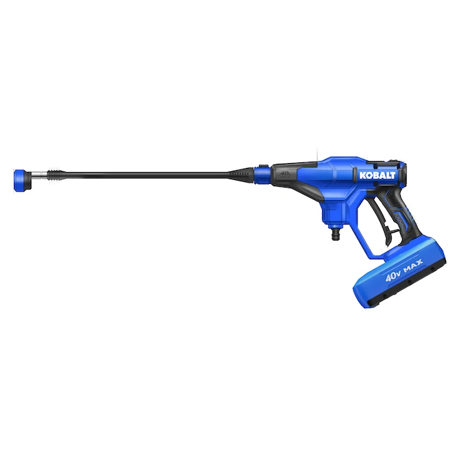 Kobalt 40-Volt Electric Handheld Pressure Washer Kit - 2-Ah - 600-PSI - Blue 6 Kobalt 40-Volt Electric Handheld Pressure Washer Kit - 2-Ah - 600-PSI - Blue - Image 4
