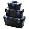 Kobalt 3-Pack Black Plastic Stackable Portable Tool Box -Kobalt 72005001 L